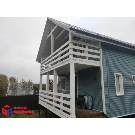 САЙДИНГ АКРИЛОВЫЙ КОРАБЕЛЬНЫЙ БРУС СЕРО-ГОЛУБОЙ 3660х230мм КАНАДА ПЛЮС ПРЕМИУМ АЛЬТА-ПРОФИЛЬ