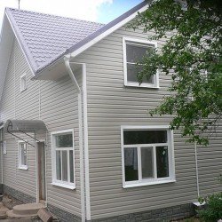 САЙДИНГ КОРАБЕЛЬНЫЙ БРУС СЕРЫЙ 3050х230мм Ю-ПЛАСТ