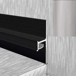 ПОТАЙНОЙ ПЛИНТУС АЛЮМИНИЕВЫЙ ПП50 СЕРЕБРО 2500х50мм КТМ