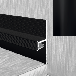 ПОТАЙНОЙ ПЛИНТУС АЛЮМИНИЕВЫЙ ПП50 ЧЕРНЫЙ 2500х50мм КТМ
