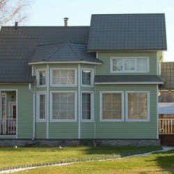 САЙДИНГ КОРАБЕЛЬНЫЙ БРУС ЗЕЛЕНЫЙ 3050х230мм Ю-ПЛАСТ