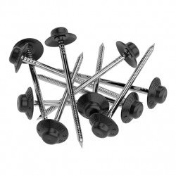 ГВОЗДИ СЕРЫЕ ДЛЯ ОНДУЛИНА С ЛИТЫМИ ШЛЯПКАМИ 75мм (УПАКОВКА 100шт)