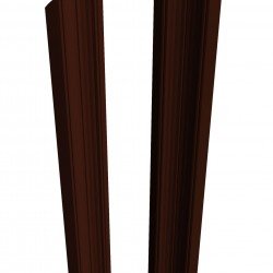 ШТАКЕТНИК "М-ОБРАЗНЫЙ РИФЛЕНЫЙ" 96мм ГЛЯНЕЦ ДВУСТОРОННИЙ