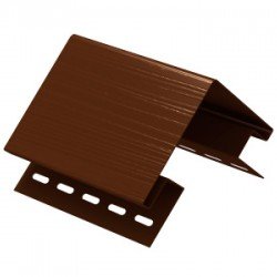 НАРУЖНЫЙ УГОЛ КОРИЧНЕВЫЙ 3,05м ДЛЯ САЙДИНГА Ю-ПЛАСТ