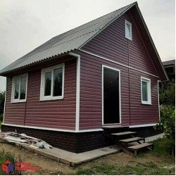 САЙДИНГ АКРИЛОВЫЙ КОРАБЕЛЬНЫЙ БРУС ГРАНАТОВЫЙ 3660х230мм КАНАДА ПЛЮС ПРЕМИУМ АЛЬТА-ПРОФИЛЬ