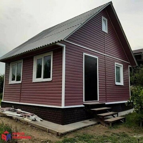 САЙДИНГ АКРИЛОВЫЙ КОРАБЕЛЬНЫЙ БРУС ГРАНАТОВЫЙ 3660х230мм КАНАДА ПЛЮС ПРЕМИУМ АЛЬТА-ПРОФИЛЬ