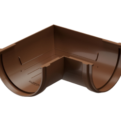 УГОЛ ЖЕЛОБА 90гр ПВХ D120 (DÖCKE PREMIUM)