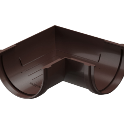 УГОЛ ЖЕЛОБА 90гр ПВХ D120 (DÖCKE PREMIUM)