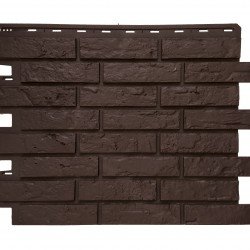 ФАСАДНАЯ ПАНЕЛЬ КИРПИЧ РИЖСКИЙ ЭКО КОРИЧНЕВЫЙ 710х560мм АЛЬТА-ПРОФИЛЬ