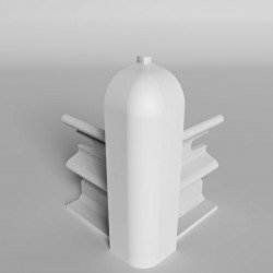 УГОЛ НАРУЖНЫЙ БЕЛЫЙ 001 ДЛЯ ПЛИНТУСА COMFORT (флоупак-2шт.) 