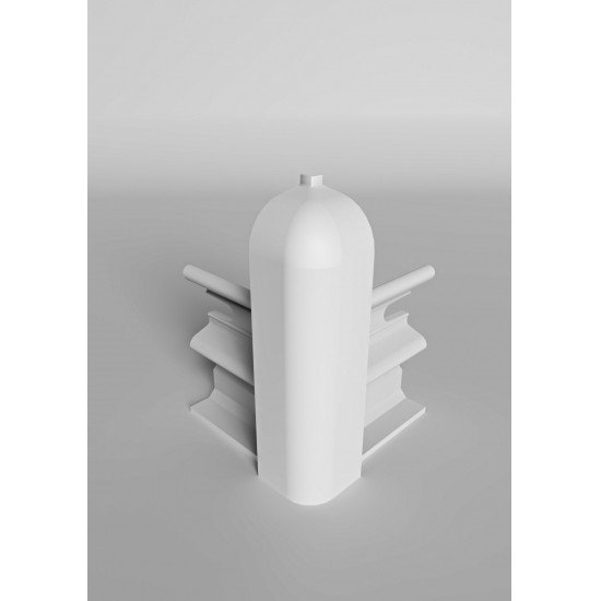 УГОЛ НАРУЖНЫЙ БЕЛЫЙ 001 ДЛЯ ПЛИНТУСА COMFORT (флоупак-2шт.) 