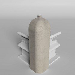 УГОЛ НАРУЖНЫЙ ДУБ ВИНТАЖНЫЙ 063 ДЛЯ ПЛИНТУСА COMFORT (флоупак-2шт.)