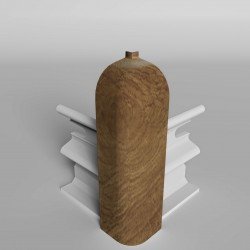 УГОЛ НАРУЖНЫЙ ДУБ ТЕМНЫЙ 217 ДЛЯ ПЛИНТУСА COMFORT (флоупак-2шт.)