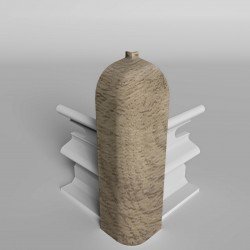 УГОЛ НАРУЖНЫЙ ДУБ КАПУЧИНО 219 ДЛЯ ПЛИНТУСА COMFORT (флоупак-2шт.)