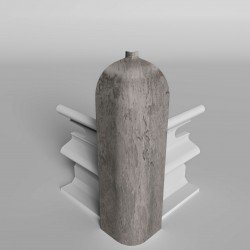 УГОЛ НАРУЖНЫЙ ЛОФТ СЕРЫЙ 437 ДЛЯ ПЛИНТУСА COMFORT (флоупак-2шт.)