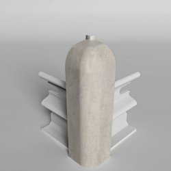 УГОЛ НАРУЖНЫЙ ЛОФТ СВЕТЛО-СЕРЫЙ 438 ДЛЯ ПЛИНТУСА COMFORT (флоупак-2шт.)