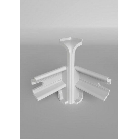 УГОЛ ВНУТРЕННИЙ БЕЛЫЙ 001 ДЛЯ ПЛИНТУСА COMFORT (флоупак-2шт.)