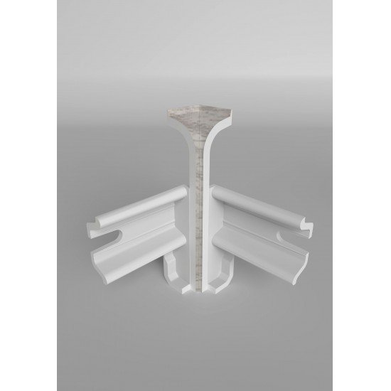 УГОЛ ВНУТРЕННИЙ ДУБ АЙСБЕРГ 081 ДЛЯ ПЛИНТУСА COMFORT (флоупак-2шт.)