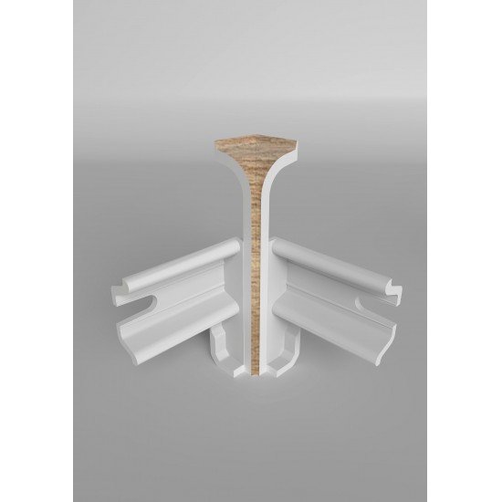 УГОЛ ВНУТРЕННИЙ ДУБ МОККА 204 ДЛЯ ПЛИНТУСА COMFORT (флоупак-2шт.)