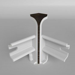 УГОЛ ВНУТРЕННИЙ ВЕНГЕ 226 ДЛЯ ПЛИНТУСА COMFORT (флоупак-2шт.)