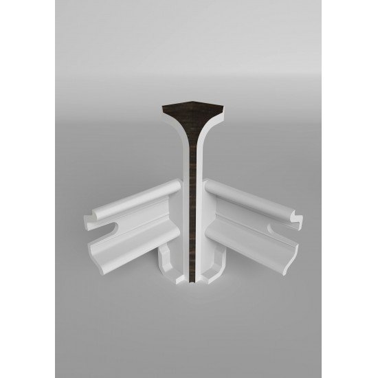 УГОЛ ВНУТРЕННИЙ ВЕНГЕ 226 ДЛЯ ПЛИНТУСА COMFORT (флоупак-2шт.)