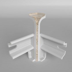 УГОЛ ВНУТРЕННИЙ АКАЦИЯ 424 ДЛЯ ПЛИНТУСА COMFORT (флоупак-2шт.)