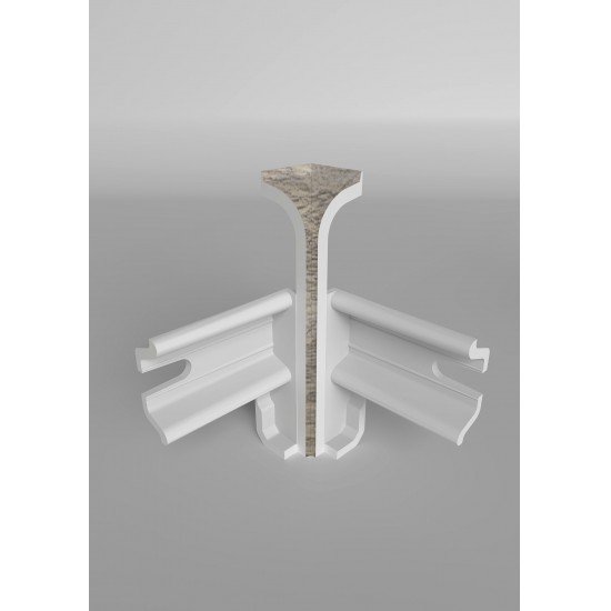 УГОЛ ВНУТРЕННИЙ СЕКВОЙЯ СЕРАЯ 435 ДЛЯ ПЛИНТУСА COMFORT (флоупак-2шт.)