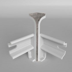 УГОЛ ВНУТРЕННИЙ ЛОФТ СЕРЫЙ 437 ДЛЯ ПЛИНТУСА COMFORT (флоупак-2шт.)