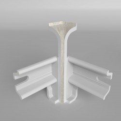 УГОЛ ВНУТРЕННИЙ ЛОФТ СВЕТЛО-СЕРЫЙ 438 ДЛЯ ПЛИНТУСА COMFORT (флоупак-2шт.)