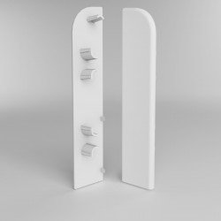 ЗАГЛУШКА ТОРЦЕВАЯ БЕЛАЯ 001 ДЛЯ ПЛИНТУСА COMFORT (флоупак-1пара)