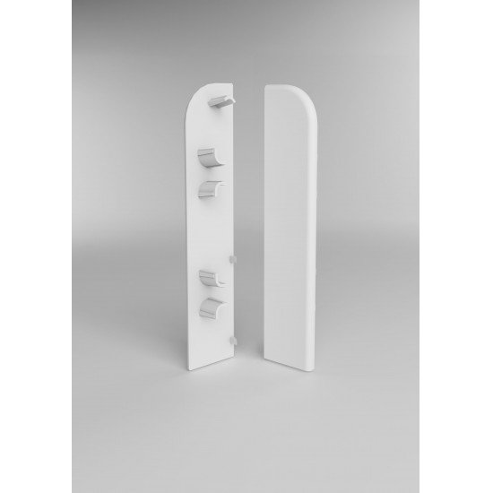 ЗАГЛУШКА ТОРЦЕВАЯ БЕЛАЯ 001 ДЛЯ ПЛИНТУСА COMFORT (флоупак-1пара)