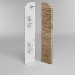 ЗАГЛУШКА ТОРЦЕВАЯ ДУБ МОККА 204 ДЛЯ ПЛИНТУСА COMFORT (флоупак-1пара)