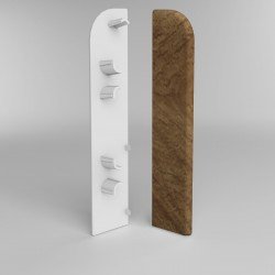 ЗАГЛУШКА ТОРЦЕВАЯ ДУБ ТЕМНЫЙ 217 ДЛЯ ПЛИНТУСА COMFORT (флоупак-1пара)