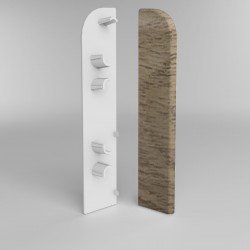 ЗАГЛУШКА ТОРЦЕВАЯ ДУБ КАПУЧИНО 219 ДЛЯ ПЛИНТУСА COMFORT (флоупак-1пара)