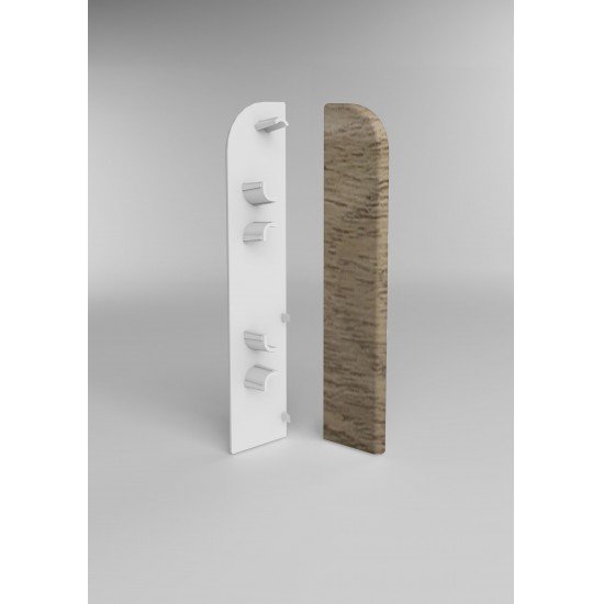 ЗАГЛУШКА ТОРЦЕВАЯ ДУБ КАПУЧИНО 219 ДЛЯ ПЛИНТУСА COMFORT (флоупак-1пара)