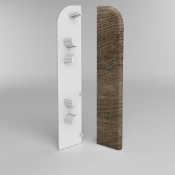 ЗАГЛУШКА ТОРЦЕВАЯ ДУБ РУСТИК 220 ДЛЯ ПЛИНТУСА COMFORT (флоупак-1пара)