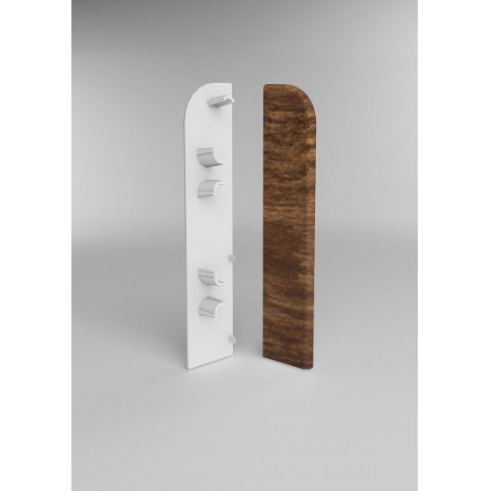 ЗАГЛУШКА ТОРЦЕВАЯ ОРЕХ 224 ДЛЯ ПЛИНТУСА COMFORT (флоупак-1пара)