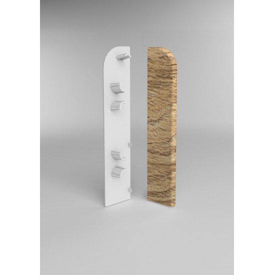 ЗАГЛУШКА ТОРЦЕВАЯ ДУБ ЛАТТЕ 270 ДЛЯ ПЛИНТУСА COMFORT (флоупак-1пара)