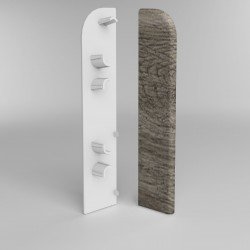 ЗАГЛУШКА ТОРЦЕВАЯ ДУБ ПЕПЕЛЬНЫЙ 401 ДЛЯ ПЛИНТУСА COMFORT (флоупак-1пара)