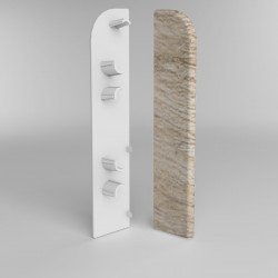 ЗАГЛУШКА ТОРЦЕВАЯ АКАЦИЯ 424 ДЛЯ ПЛИНТУСА COMFORT (флоупак-1пара)