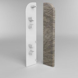 ЗАГЛУШКА ТОРЦЕВАЯ СЕКВОЙЯ СЕРАЯ 435 ДЛЯ ПЛИНТУСА COMFORT (флоупак-1пара)