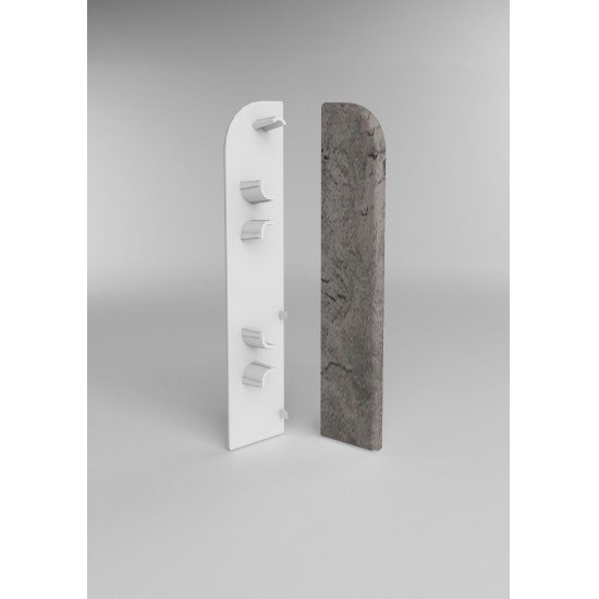 ЗАГЛУШКА ТОРЦЕВАЯ ЛОФТ СЕРЫЙ 437 ДЛЯ ПЛИНТУСА COMFORT (флоупак-1пара)