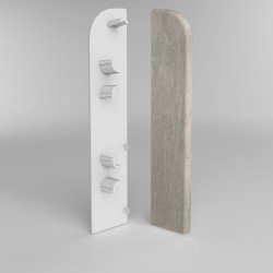 ЗАГЛУШКА ТОРЦЕВАЯ ЛОФТ СВЕТЛО-СЕРЫЙ 438 ДЛЯ ПЛИНТУСА COMFORT (флоупак-1пара)