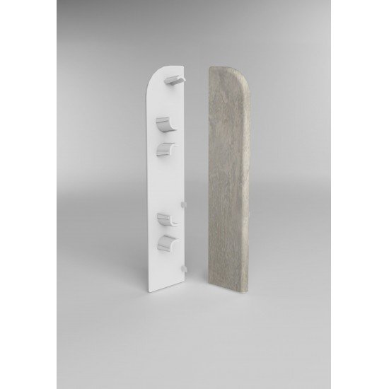 ЗАГЛУШКА ТОРЦЕВАЯ ЛОФТ СВЕТЛО-СЕРЫЙ 438 ДЛЯ ПЛИНТУСА COMFORT (флоупак-1пара)