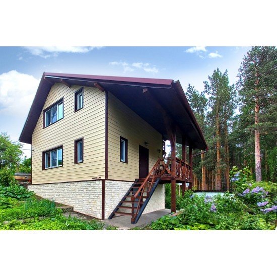 Сайдинг Natural-Брус ЯСЕНЬ 3000х182мм GrandLine (Design-Tundra)