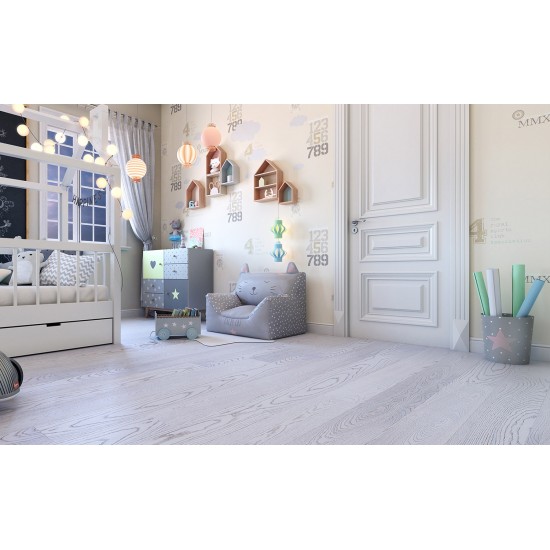 ПАРКЕТНАЯ ДОСКА ДУБ ELARA WHITE MATT (POLARWOOD)