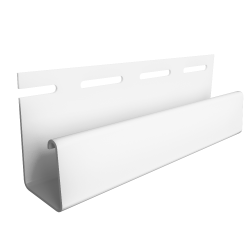 J-ПРОФИЛЬ БЕЛЫЙ 18мм 3,0м ДЛЯ ФАСАДНЫХ ПАНЕЛЕЙ DOCKE