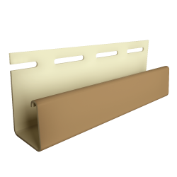 J-ПРОФИЛЬ КАРАМЕЛЬ 18мм 3,0м ДЛЯ ФАСАДНЫХ ПАНЕЛЕЙ DOCKE