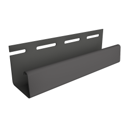 J-ПРОФИЛЬ ГРАФИТОВЫЙ 26мм 3,0м ДЛЯ ФАСАДНЫХ ПАНЕЛЕЙ DOCKE