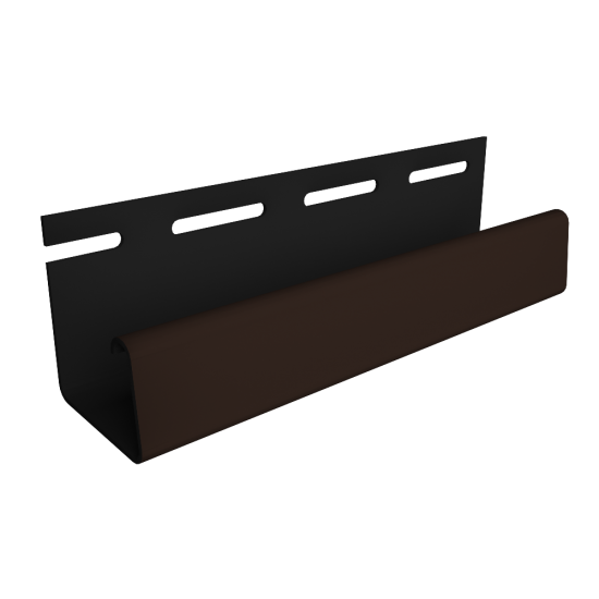 J-ПРОФИЛЬ ШОКОЛАД 26мм 3,0м ДЛЯ ФАСАДНЫХ ПАНЕЛЕЙ DOCKE